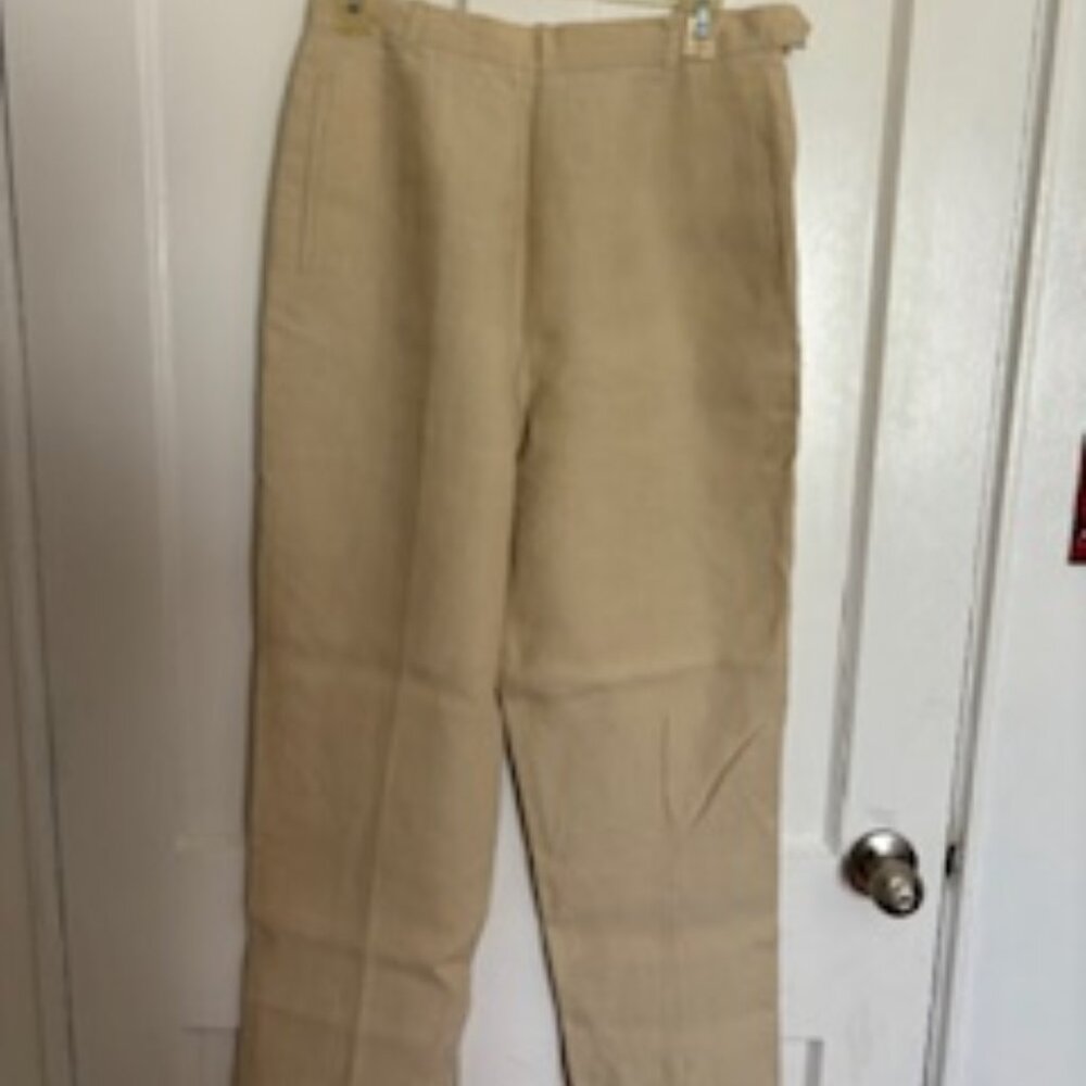 100% Linen Tan Orvis Slacks